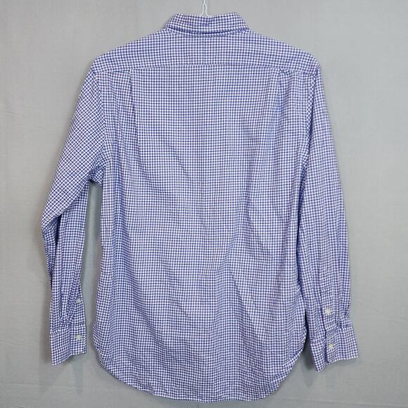 Polo Ralph Lauren Men's Button Up Shirt Purple Blue Check Sz L‎ - Picture 3 of 7